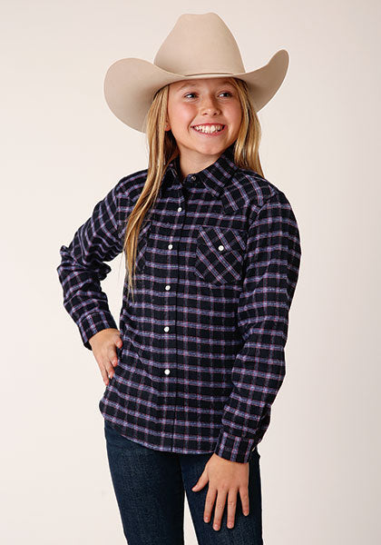 Roper Girls Unlined Flannel L/S Shirt