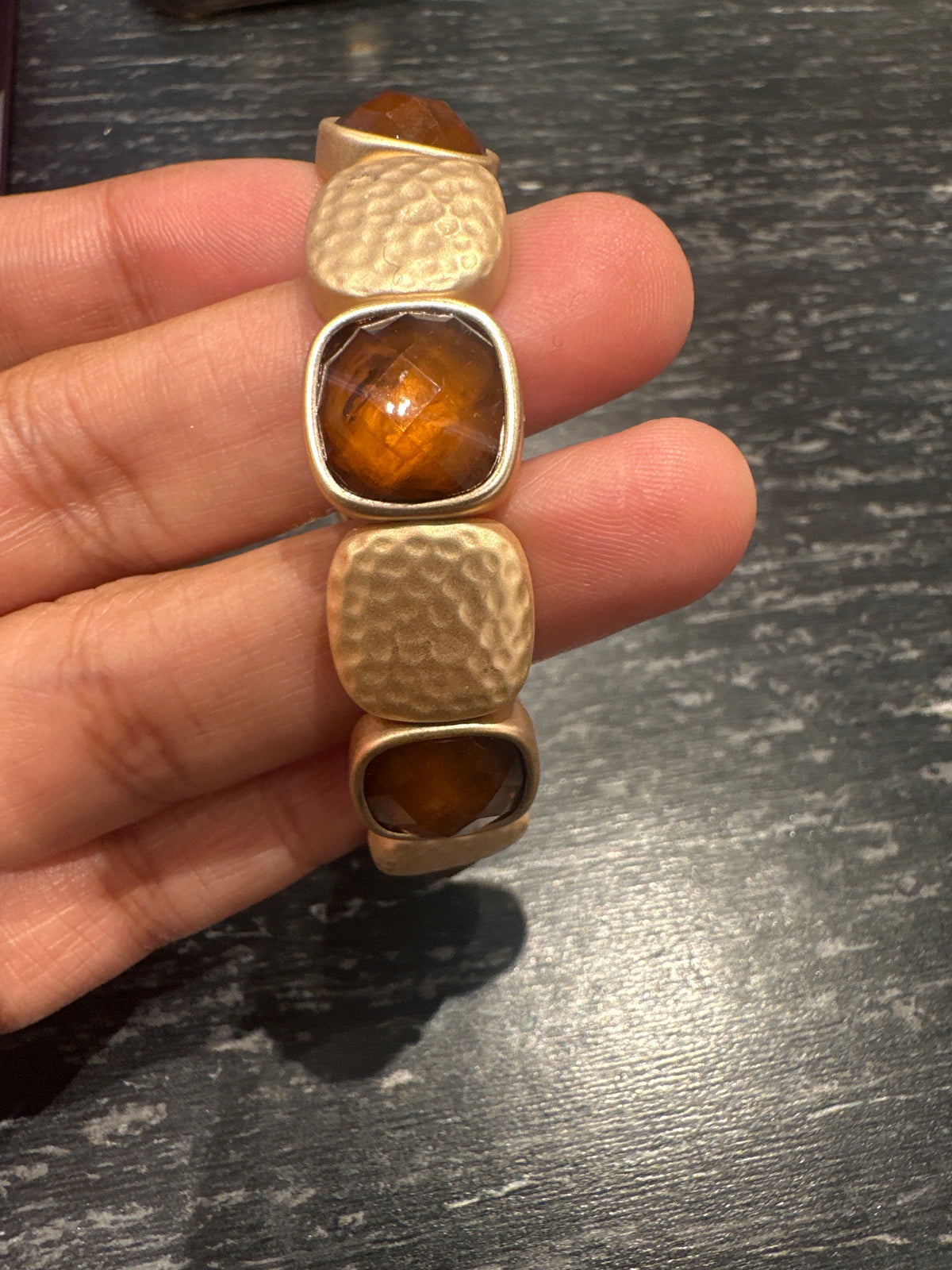 Claire Gold & Brown Bracelet