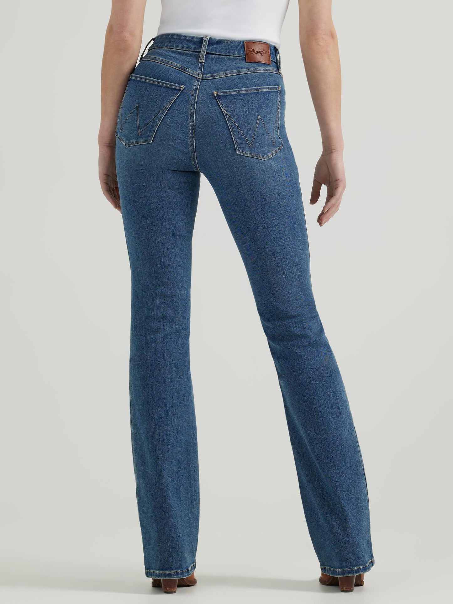 Wrangler Women's Bespoke High Rise Bootcut Blue Jeans