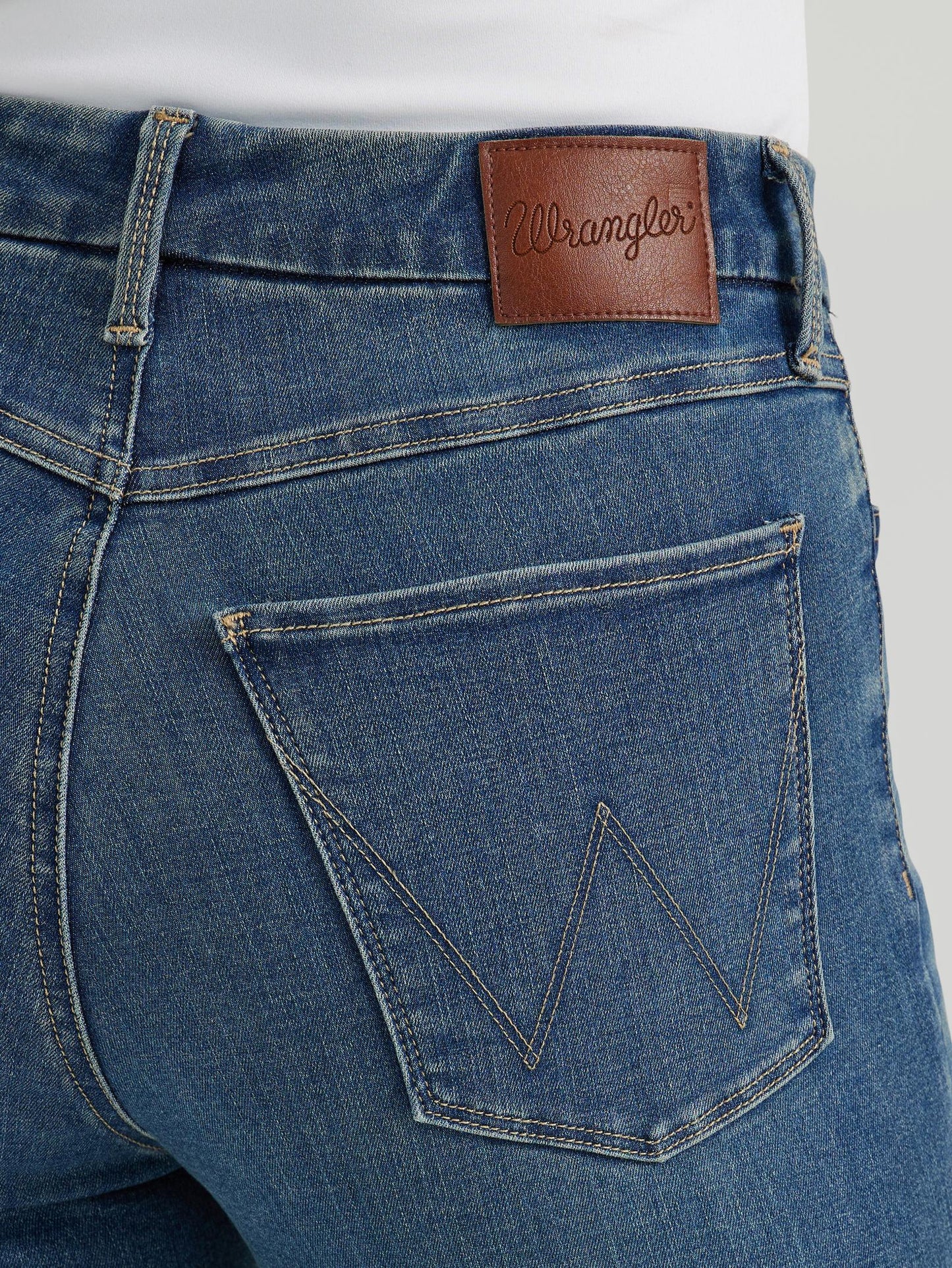 Wrangler Women's Bespoke High Rise Bootcut Blue Jeans