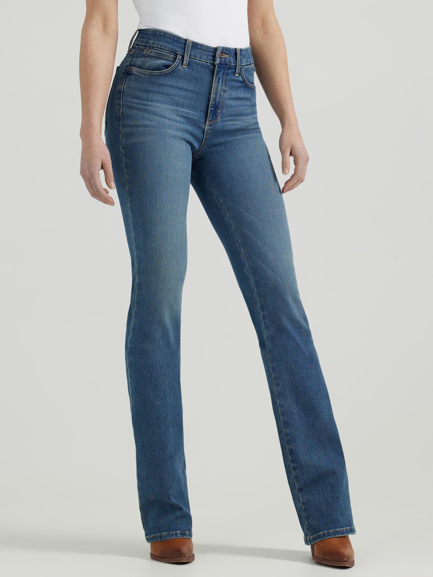 Wrangler Women's Bespoke High Rise Bootcut Blue Jeans