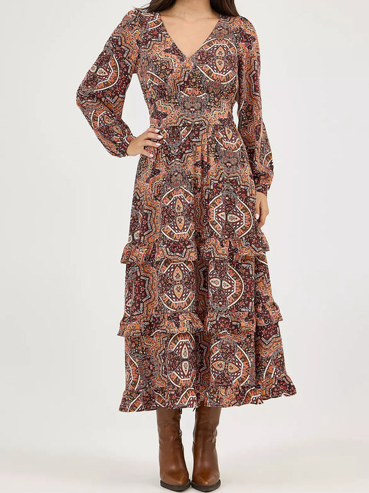 Wrangler Women Retro Vintage Maxi Dress