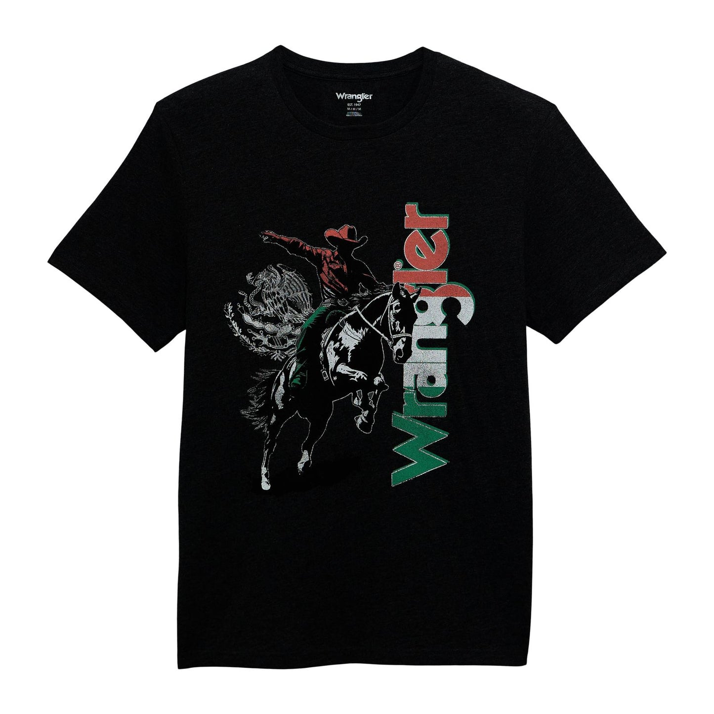 Wrangler Men's Mexico Cowboy T-Shirt Regular Fit Tee