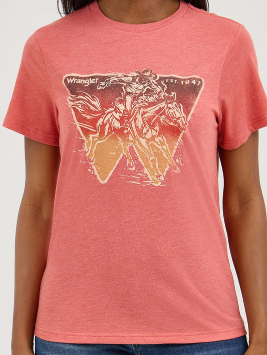 Wrangler Women's Short Sleeve Cowgirl T-Shirt Regular fit Tee