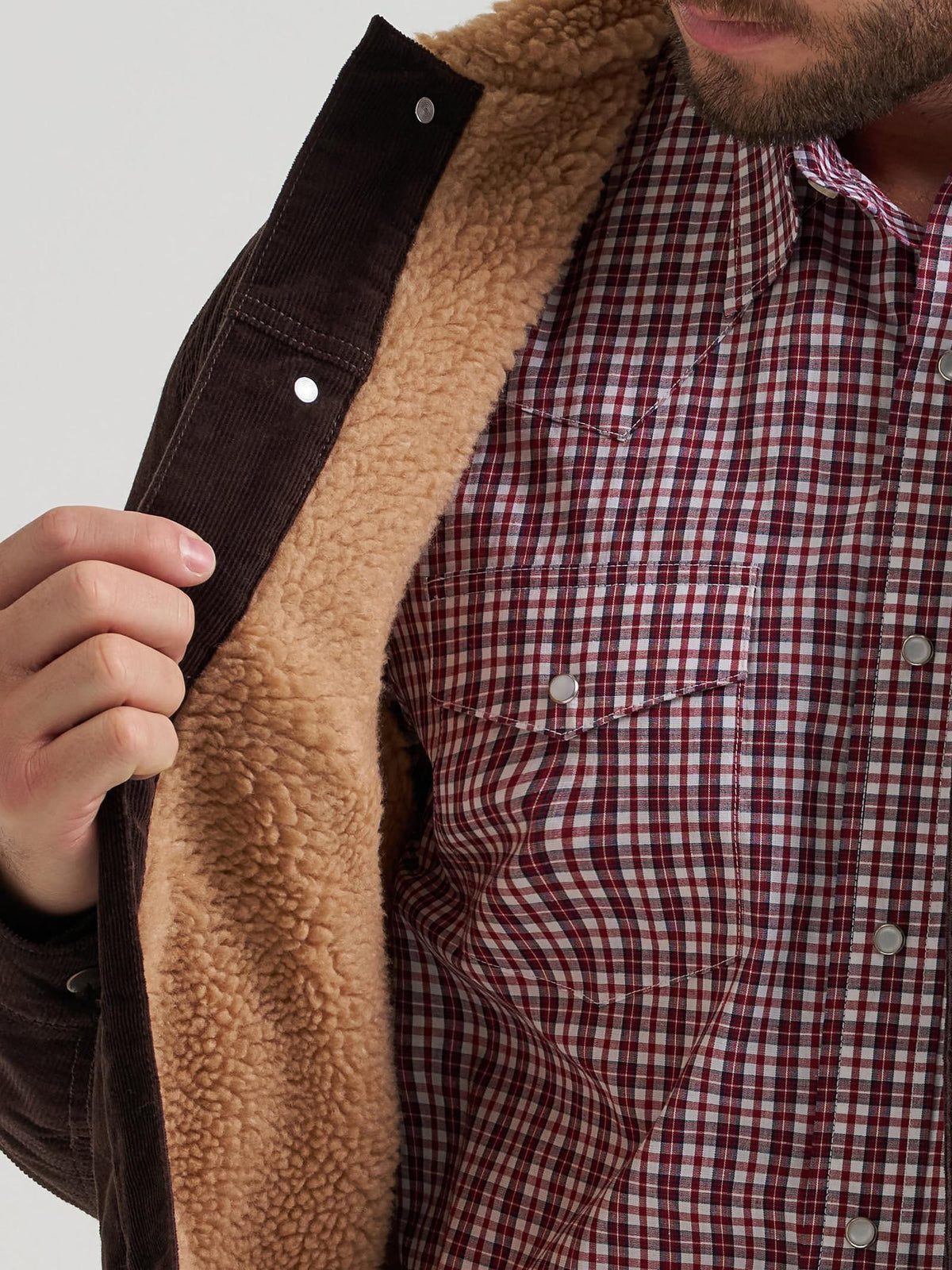 Wrangler Men's Sherpa-Lined Corduroy Jacket