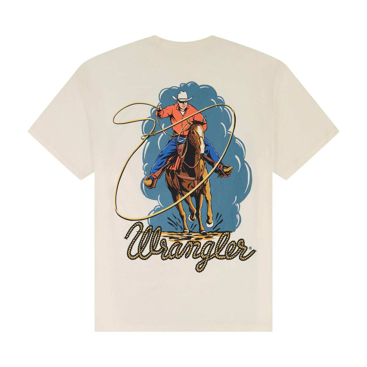 Wrangler Men's Riding Cowboy T-Shirt Regular Fit Tee