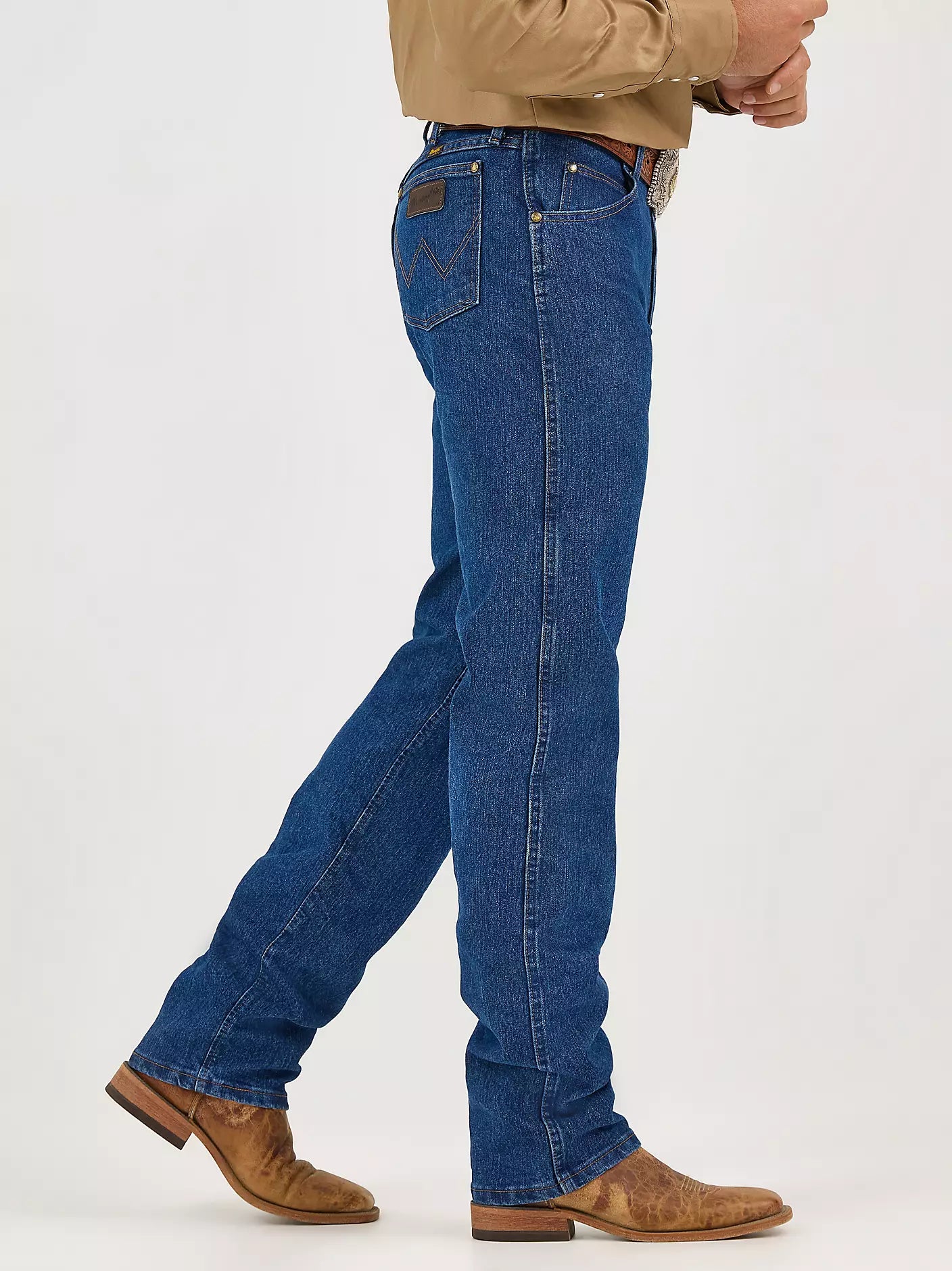 Wrangler Men's Advanced Comfort Slim Boot Dark Blue Jeans
