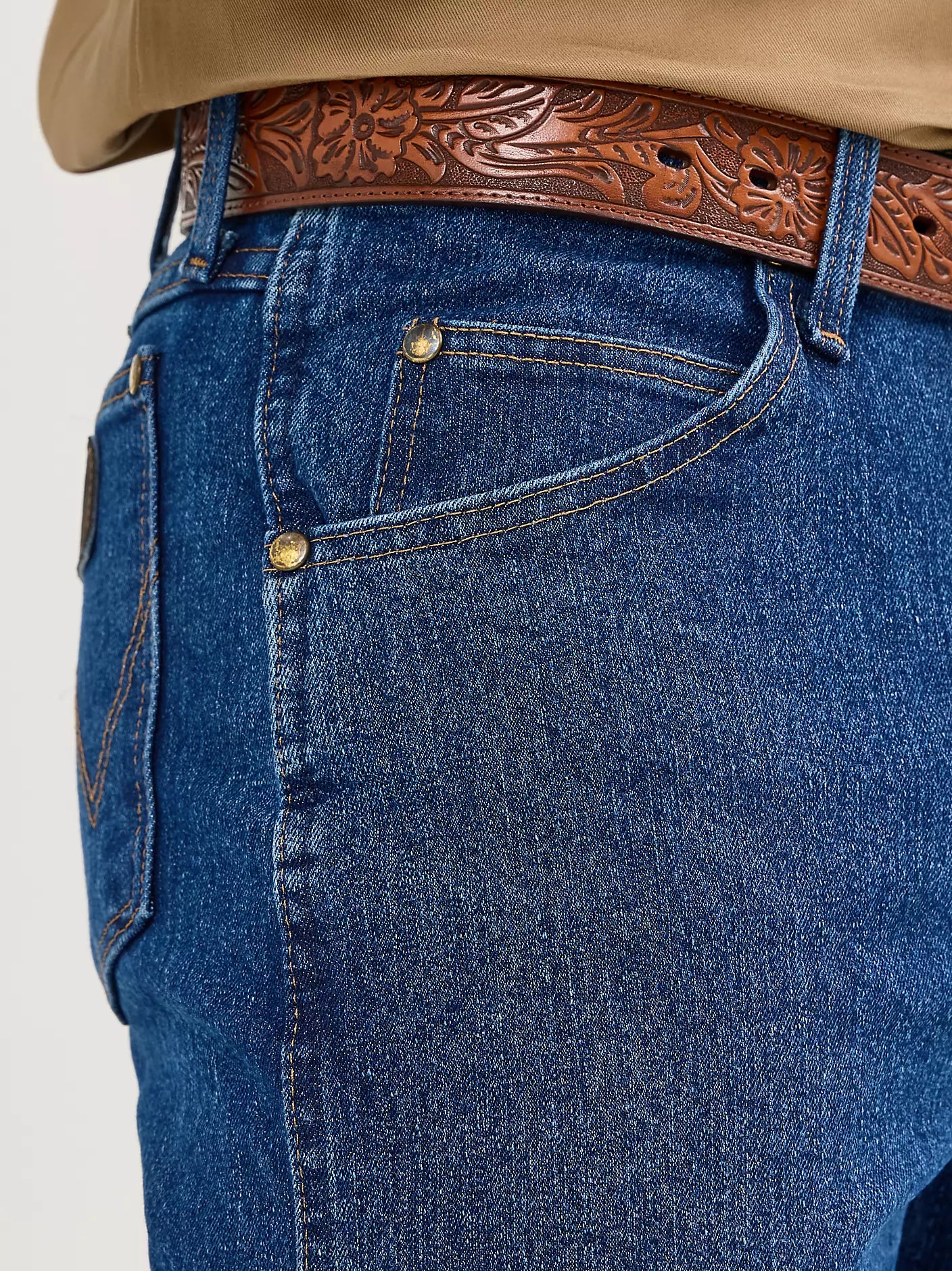 Wrangler Men's Advanced Comfort Slim Boot Dark Blue Jeans