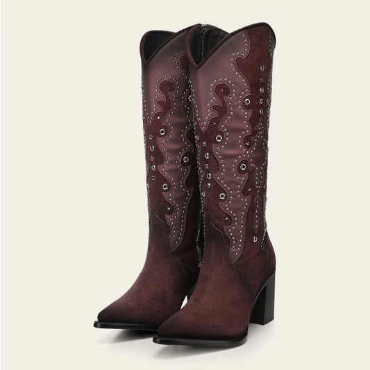 Cuadra Women's Wine Tall Boots