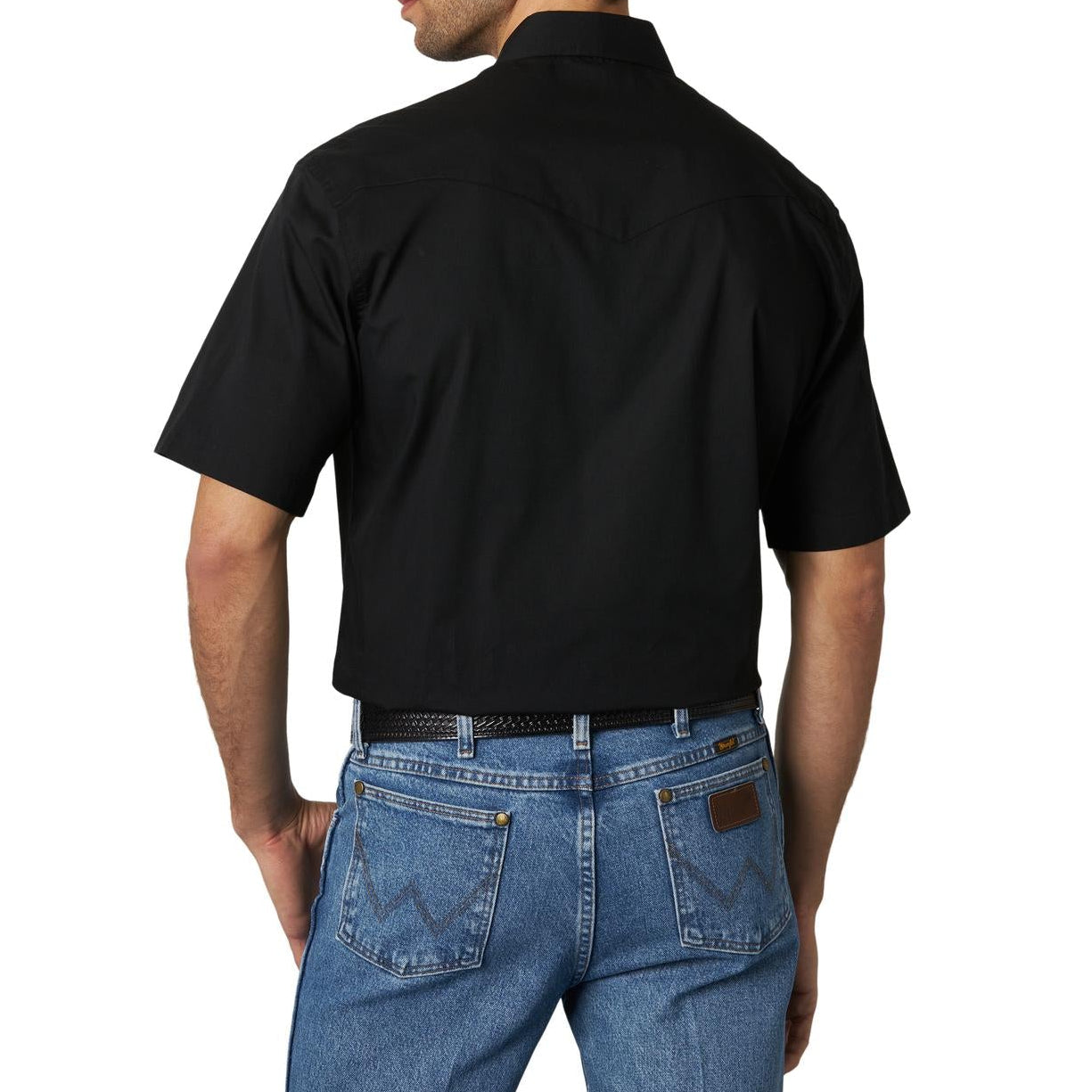 Wrangler Men's Western Sport Short Sleeve Shirt