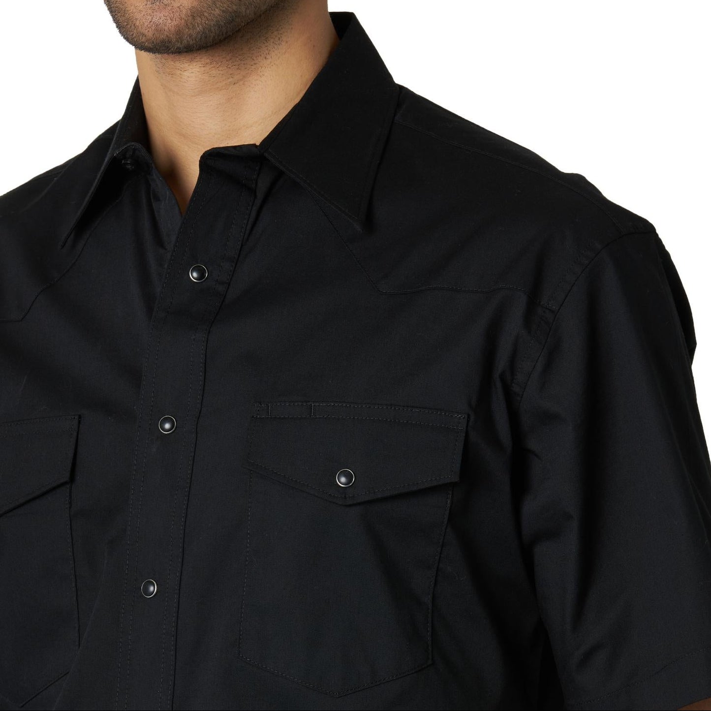 Wrangler Men's Western Sport Short Sleeve Shirt