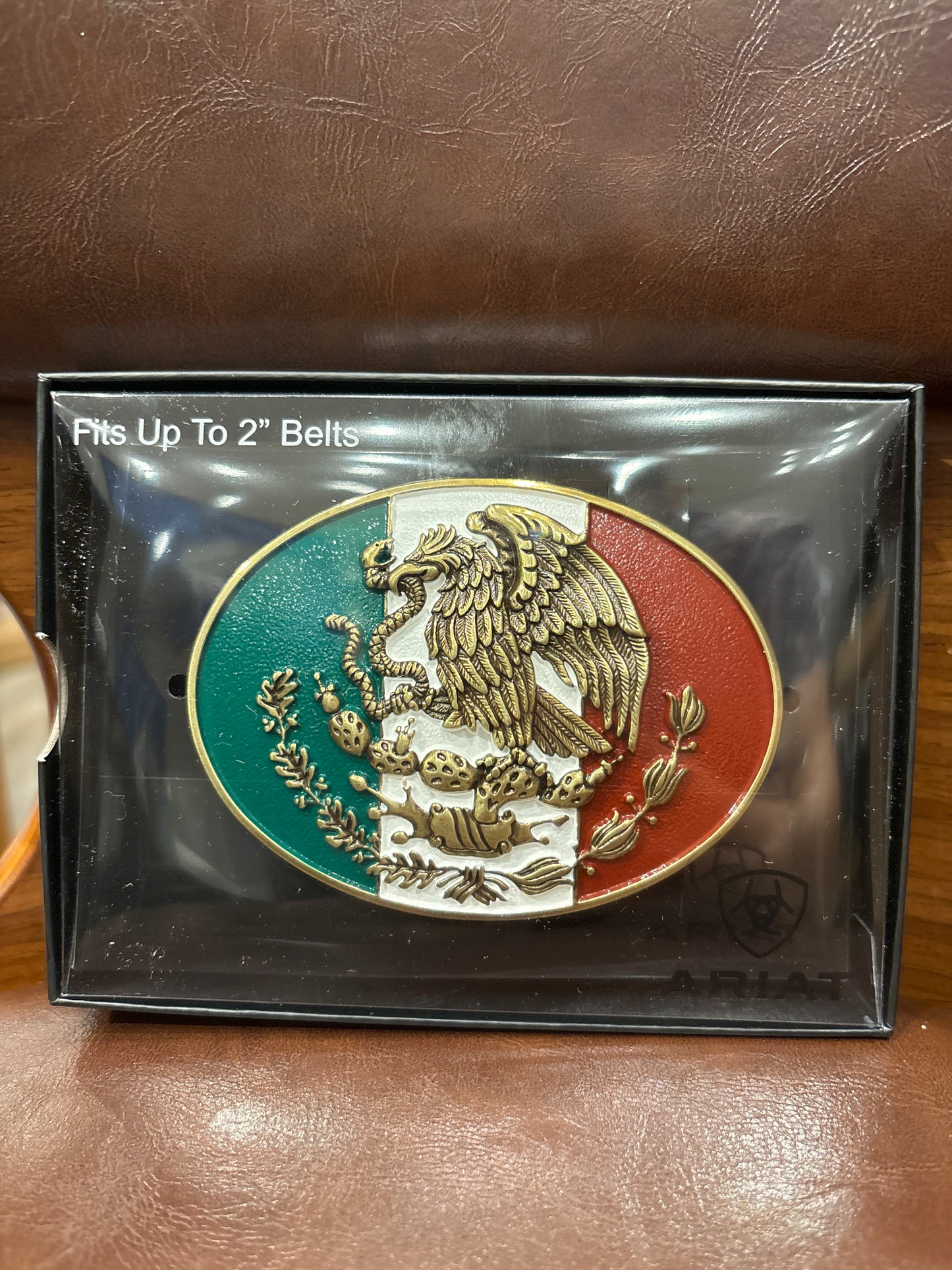 Ariat Oval Mexican Flag Buckle