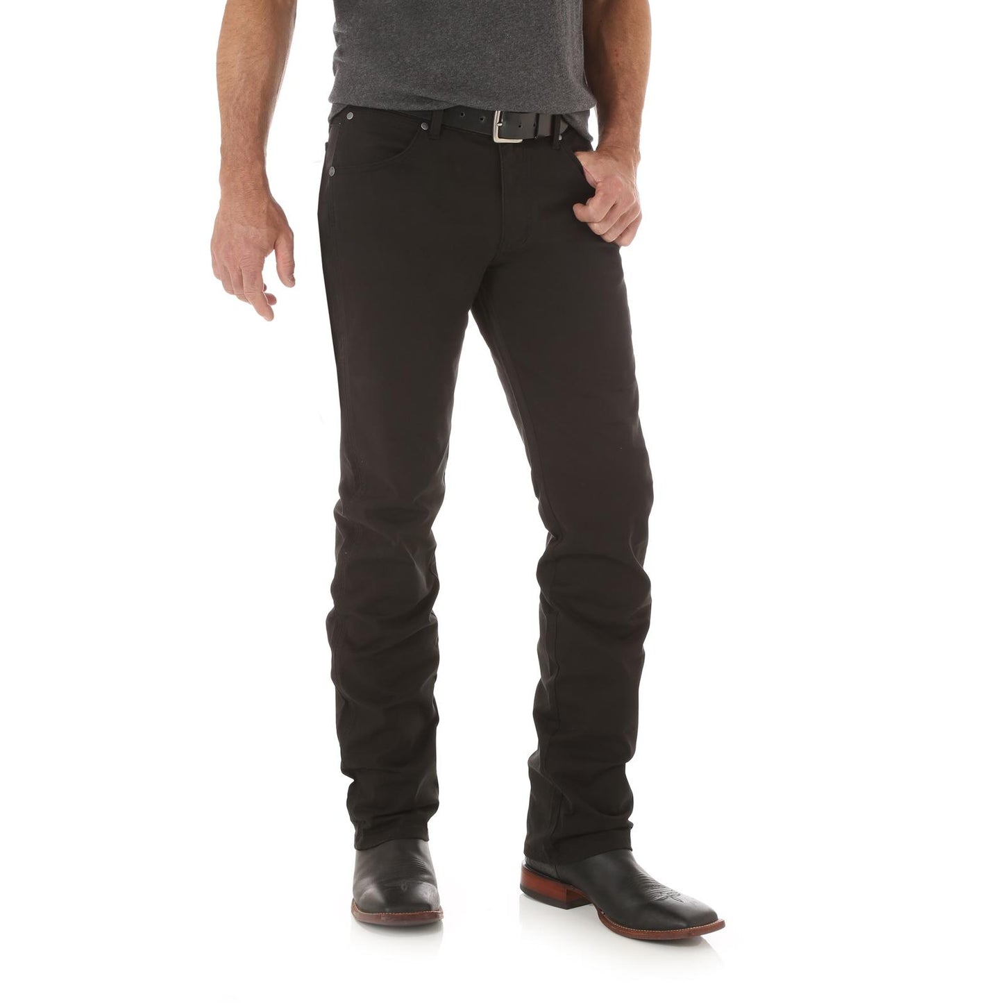 Wrangler Men Retro Slim Straight Black Pants