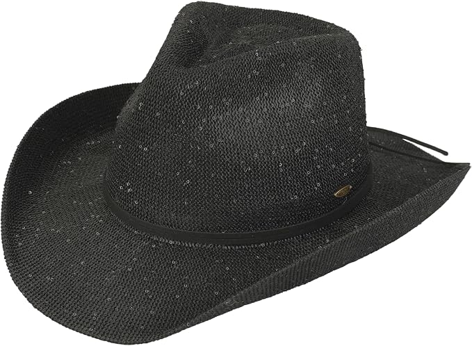 Women’s Western Chic Hat with Suede Trim