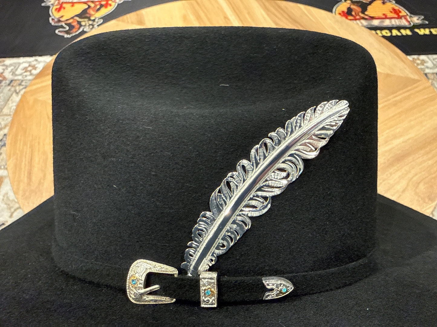 Premium Metal Feather for Hats