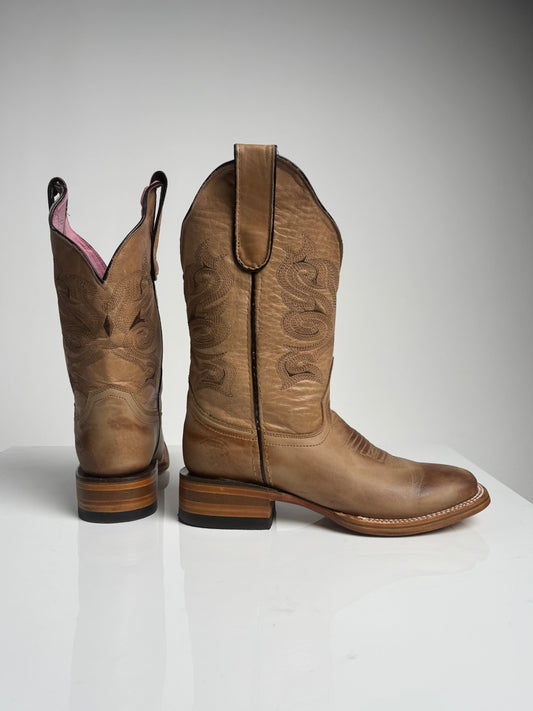 Women's Sand Western Rodeo Boot - White Diamond