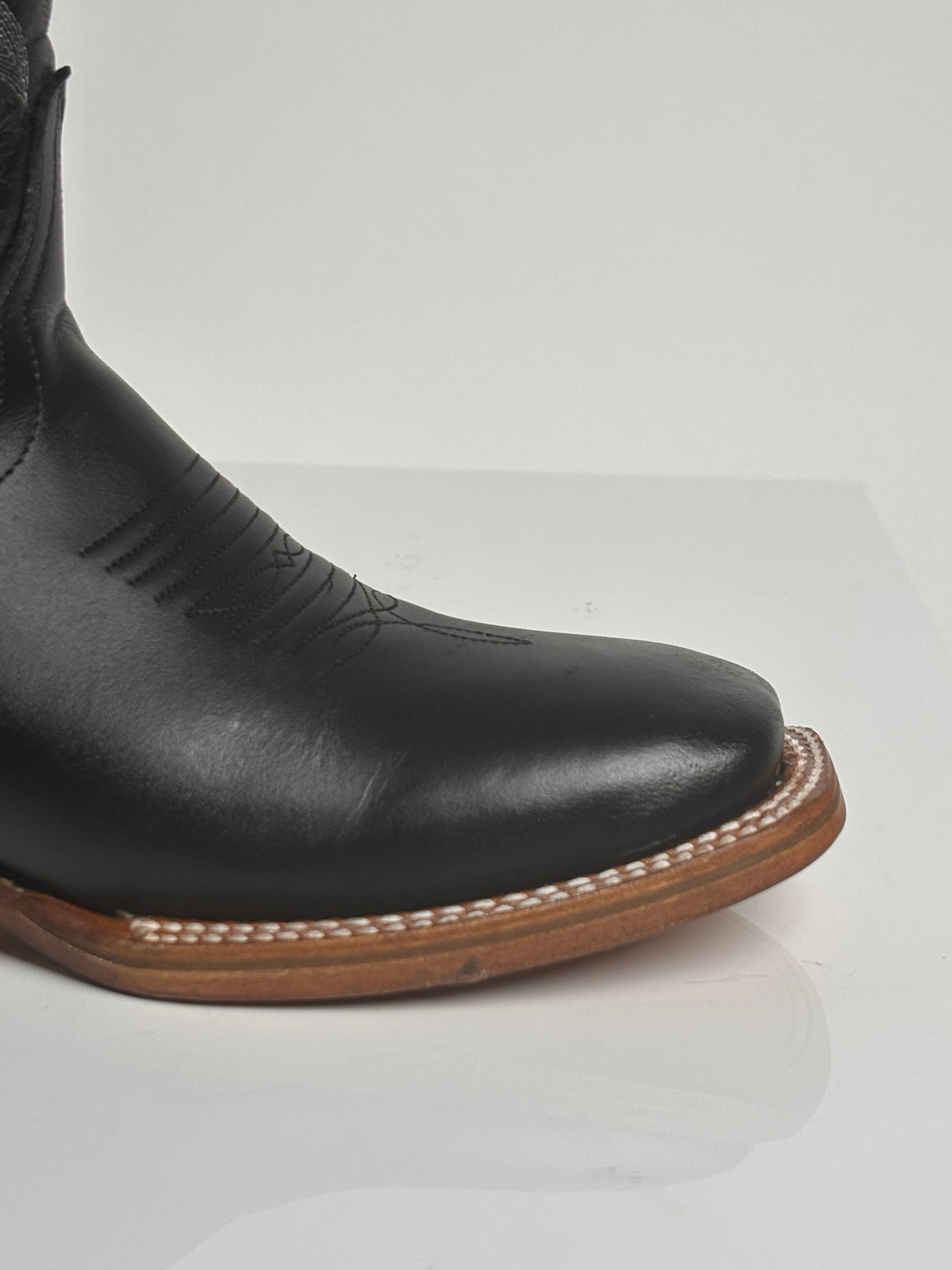 Women's Black Western Rodeo Boot - White Diamond