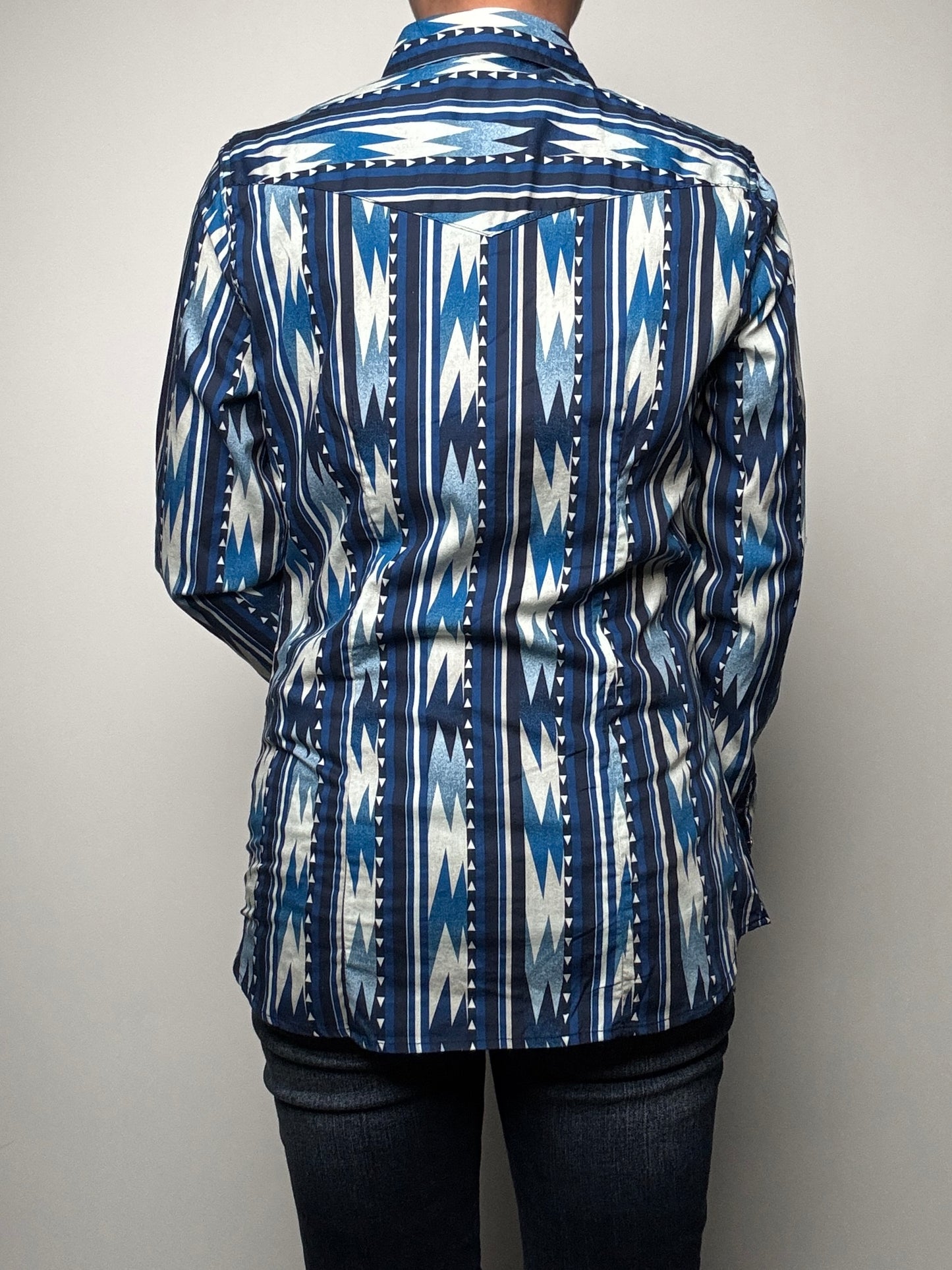 Womens L/S Vertical Print Shirt Roper