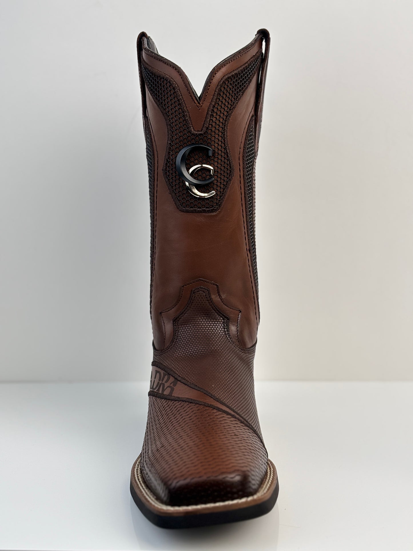 Cuadra Men's Western Rodeo Honey Brown Bovine Boot