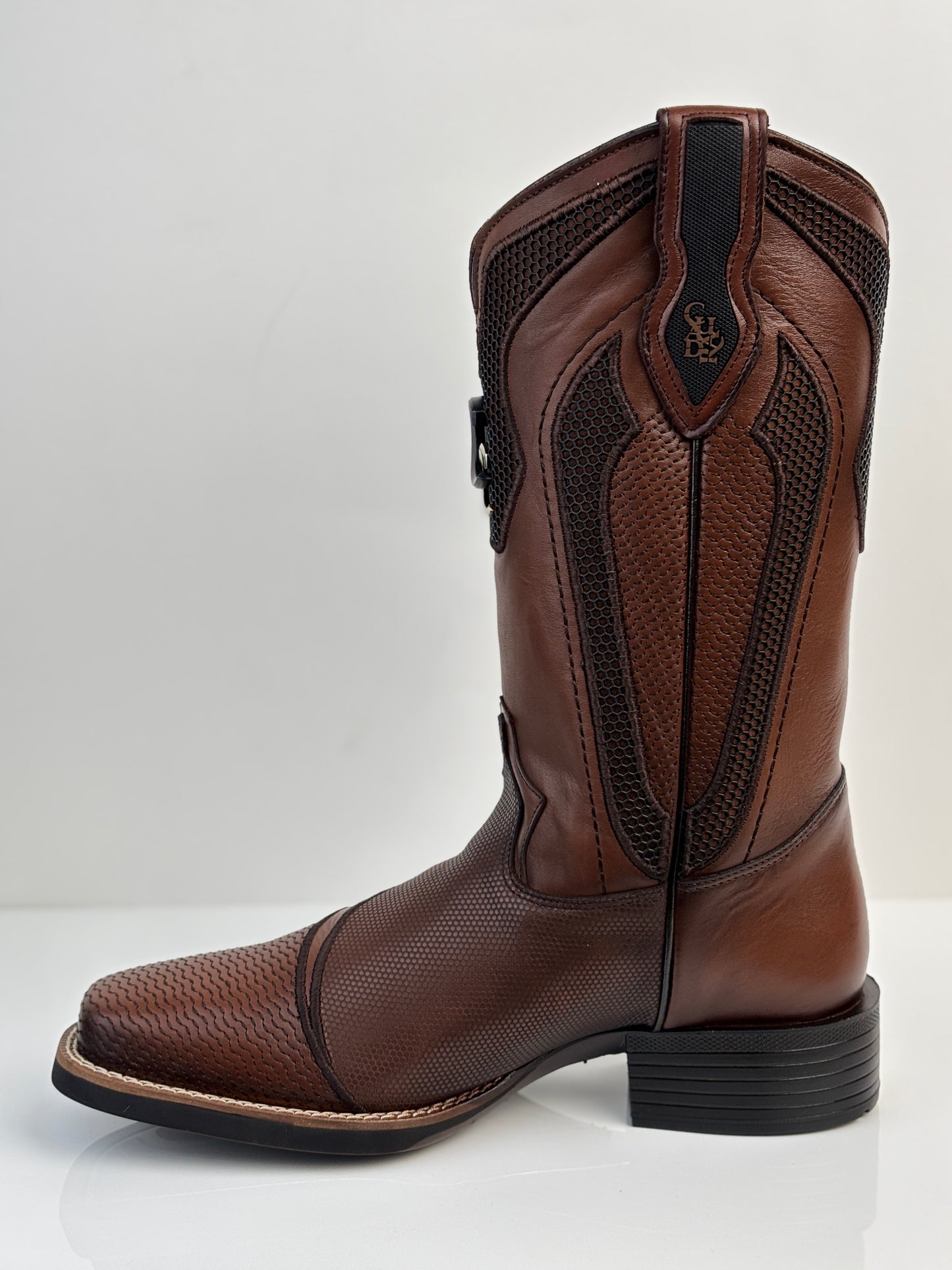 Cuadra Men's Western Rodeo Honey Brown Bovine Boot