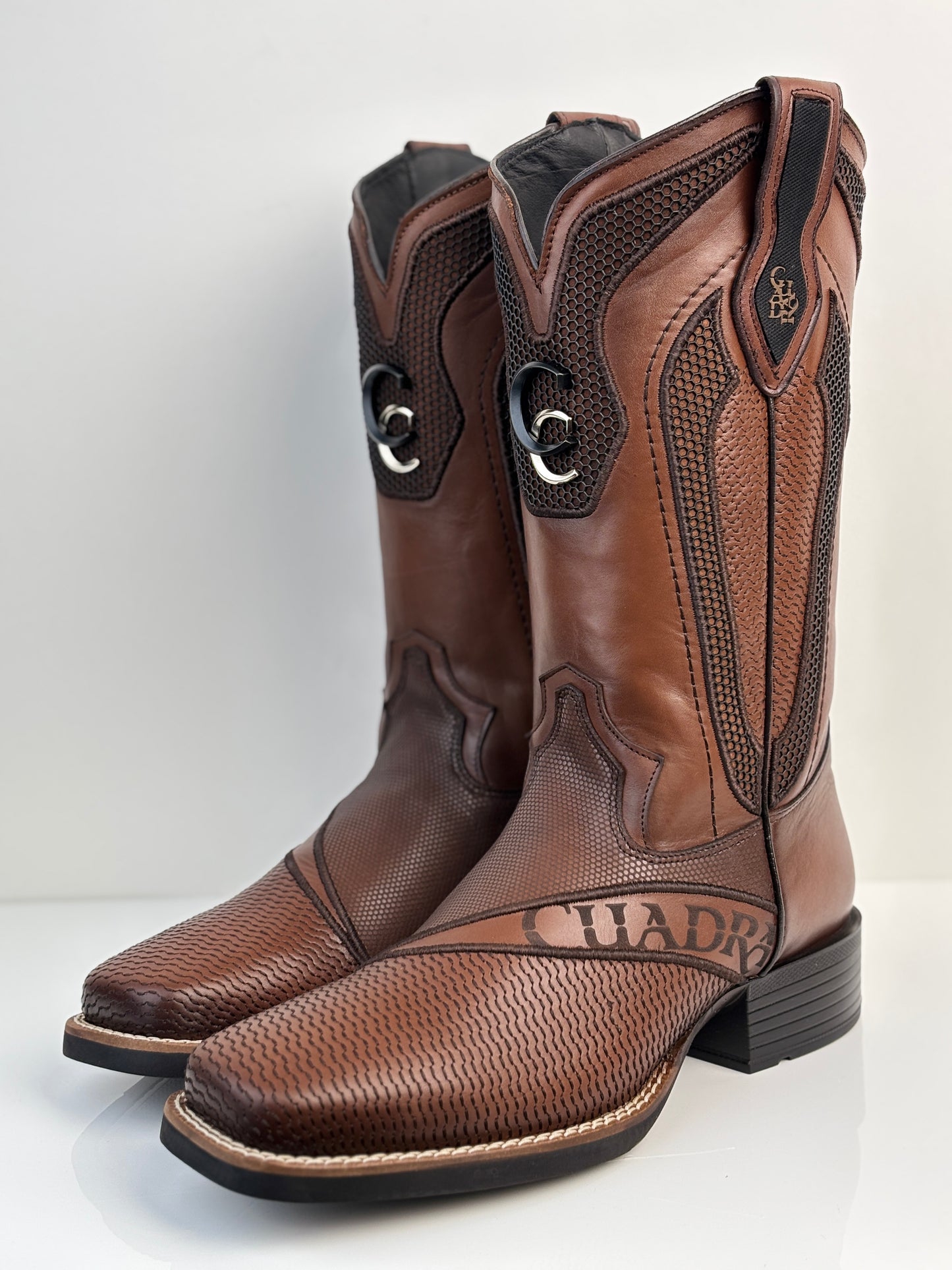 Cuadra Men's Western Rodeo Honey Brown Bovine Boot