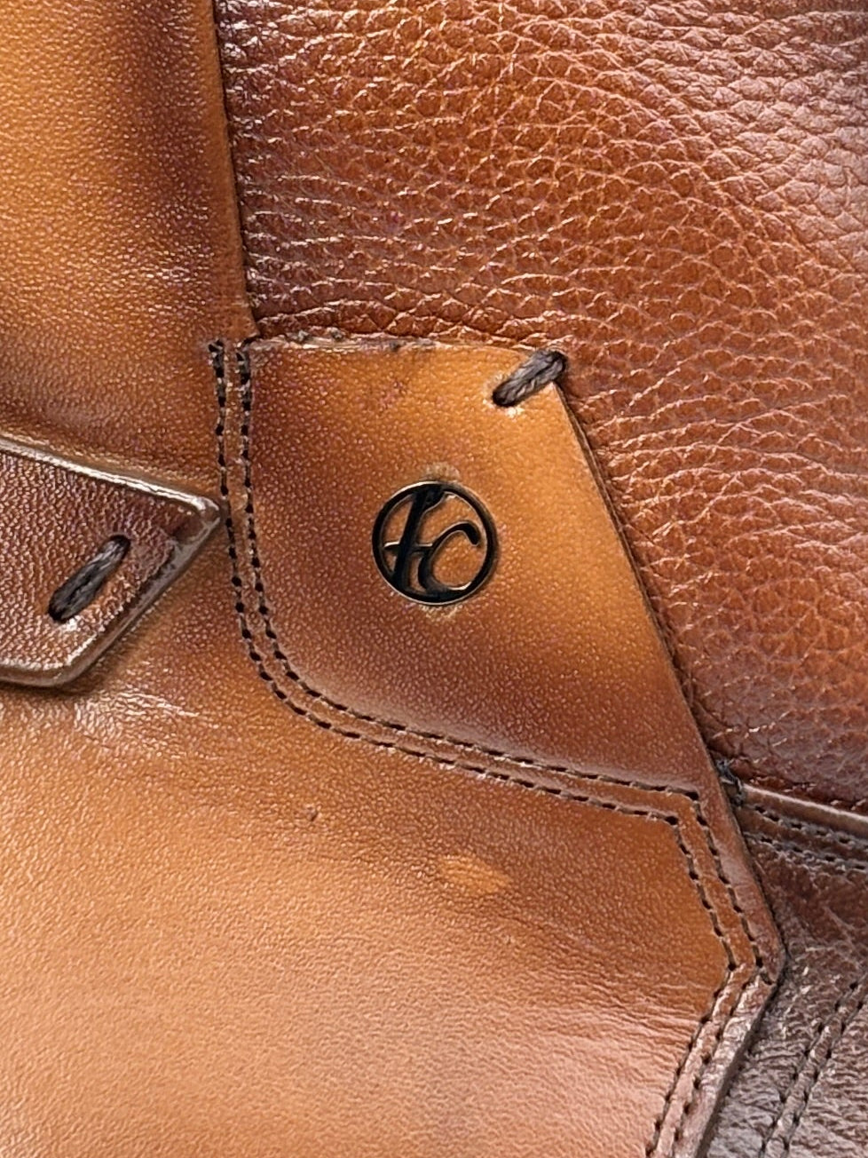 Cuadra Men's Honey Deer Leather with Zipper Round Toe Boot