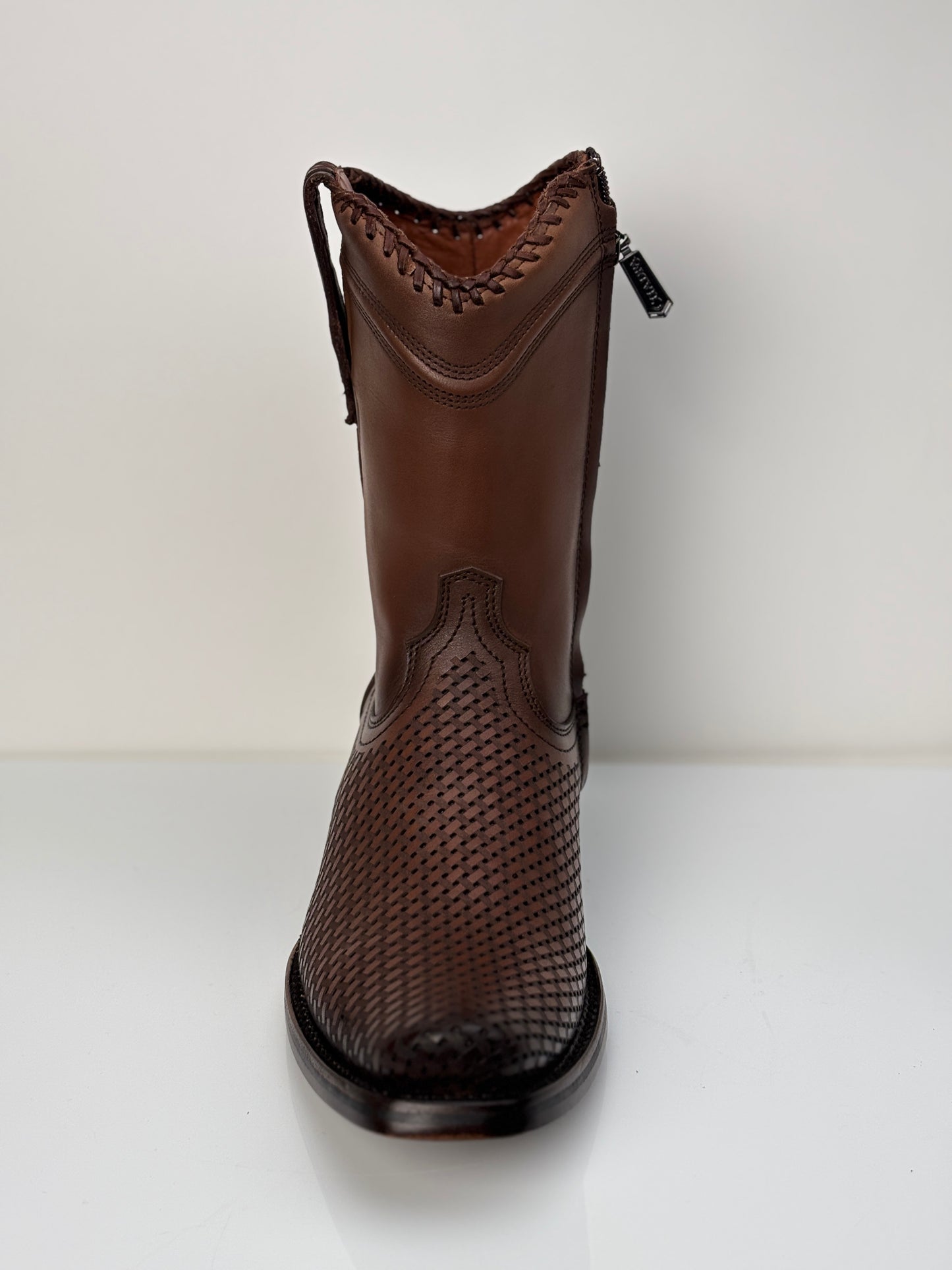 Cuadra Men's Urban Casual Honey Narrow Square Toe Boot with zipper