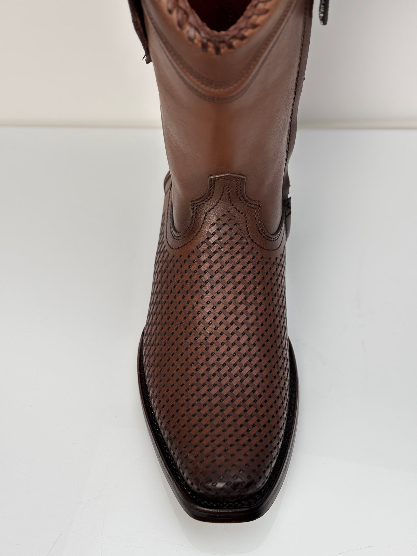 Cuadra Men's Urban Casual Honey Narrow Square Toe Boot with zipper
