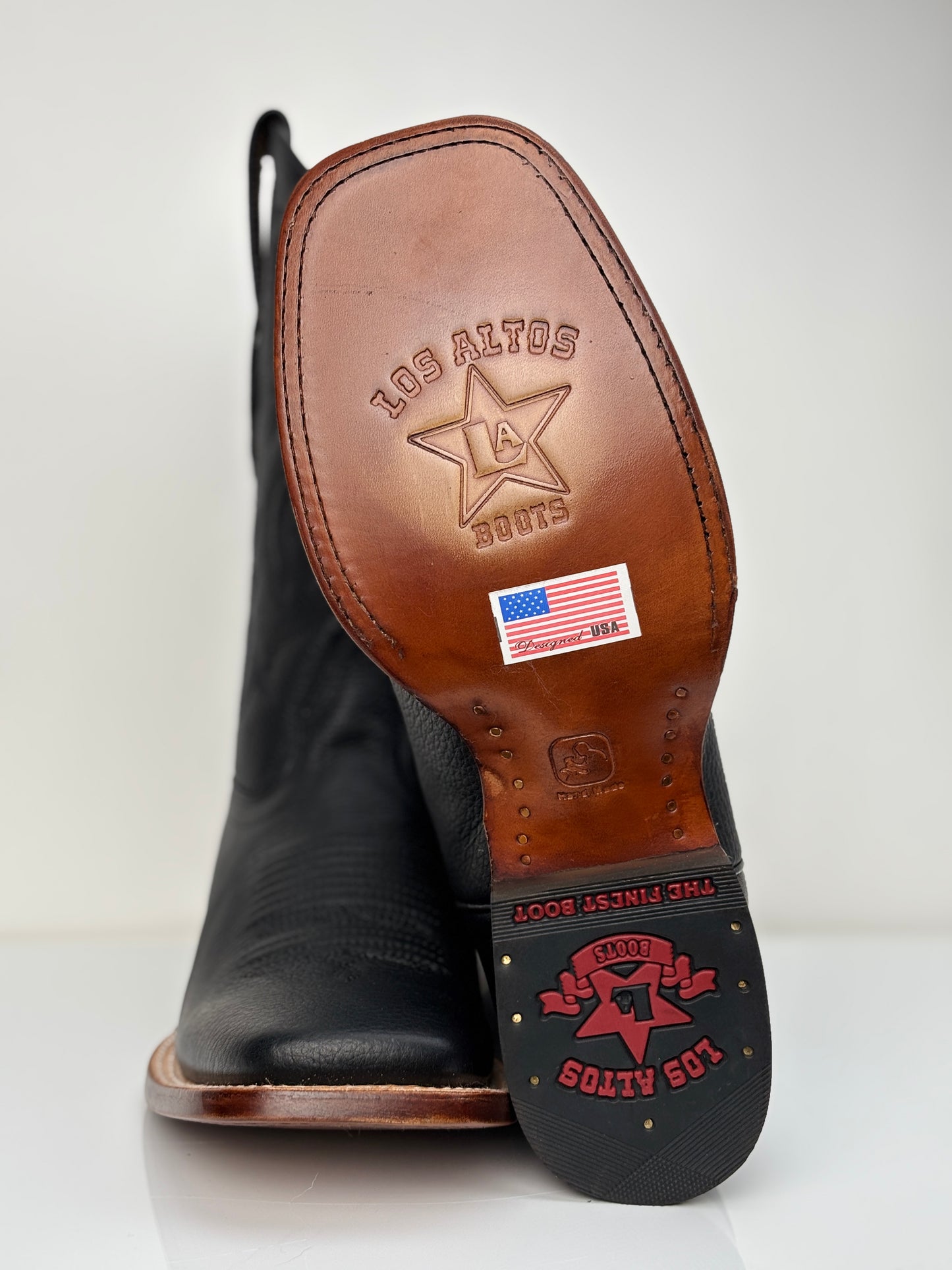 Men's Grisly Wide Square Toe Western Boot - Los Altos