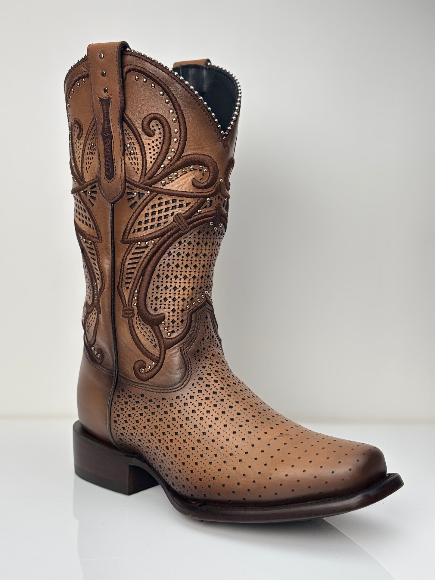 Cuadra Women's Light Brown Western Rodeo Bovine Boot