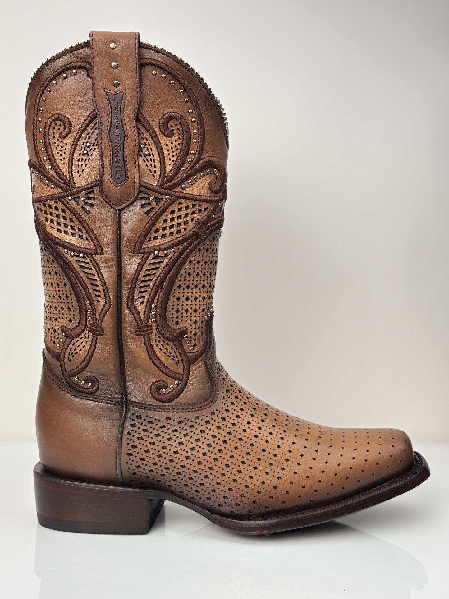 Cuadra Women's Light Brown Western Rodeo Bovine Boot