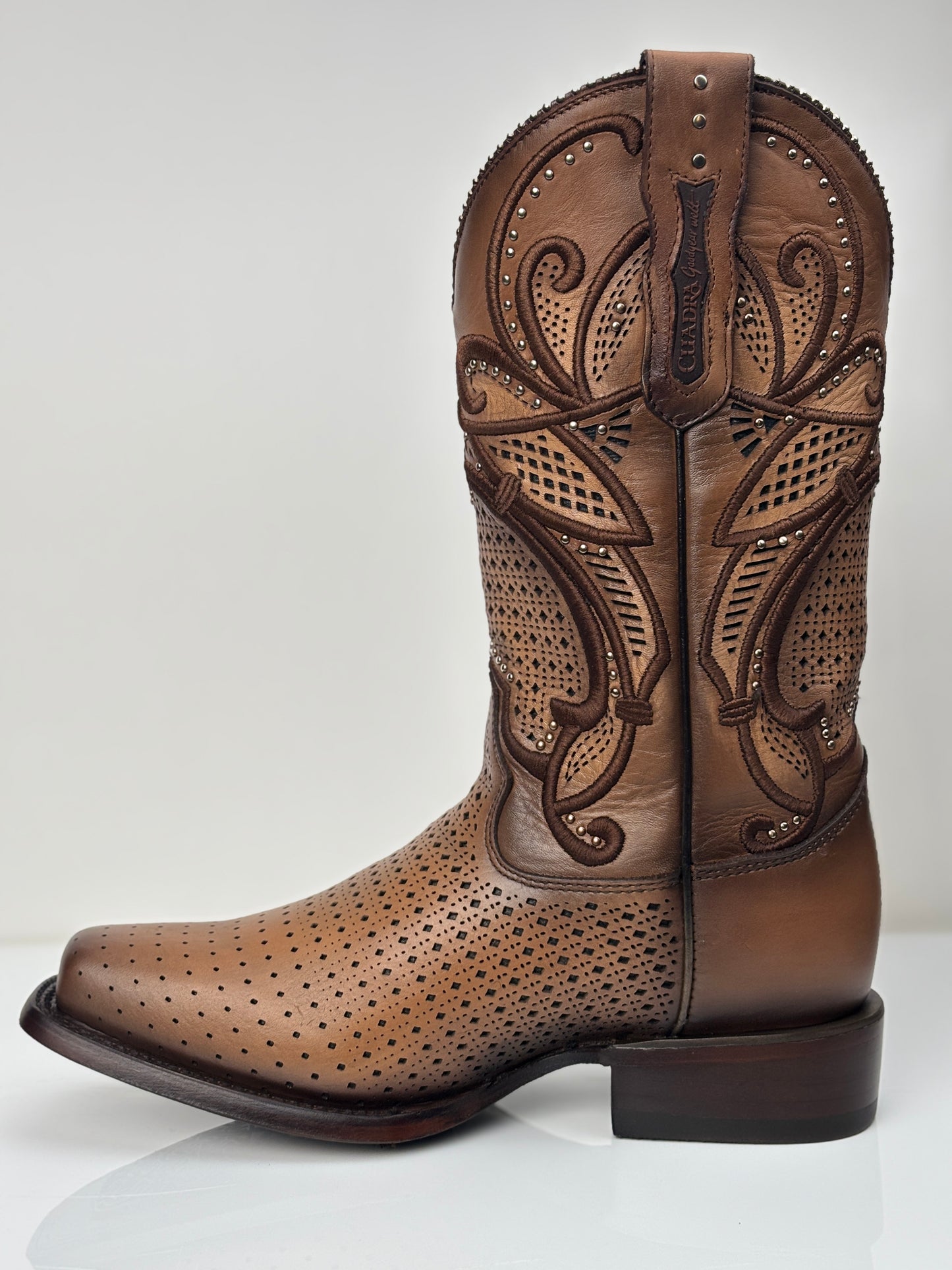 Cuadra Women's Light Brown Western Rodeo Bovine Boot