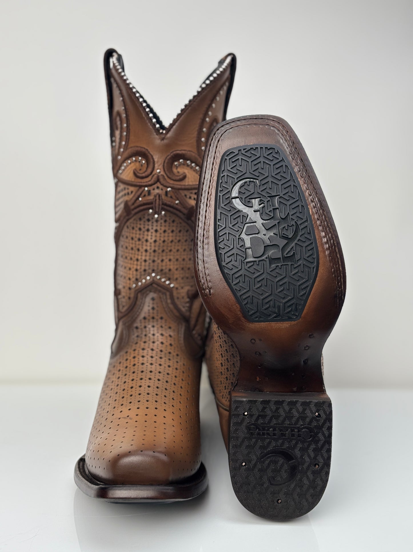 Cuadra Women's Light Brown Western Rodeo Bovine Boot