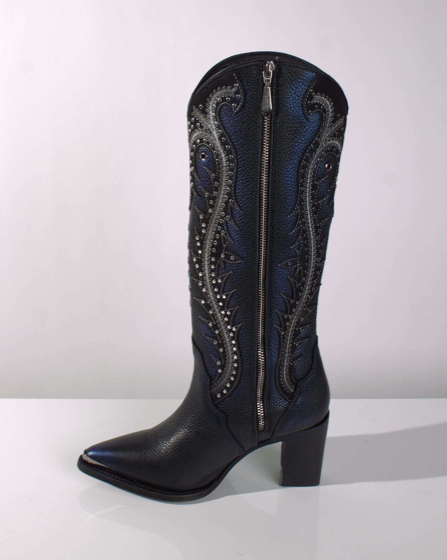 Cuadra Women's Tall Western Blued Leather Boot