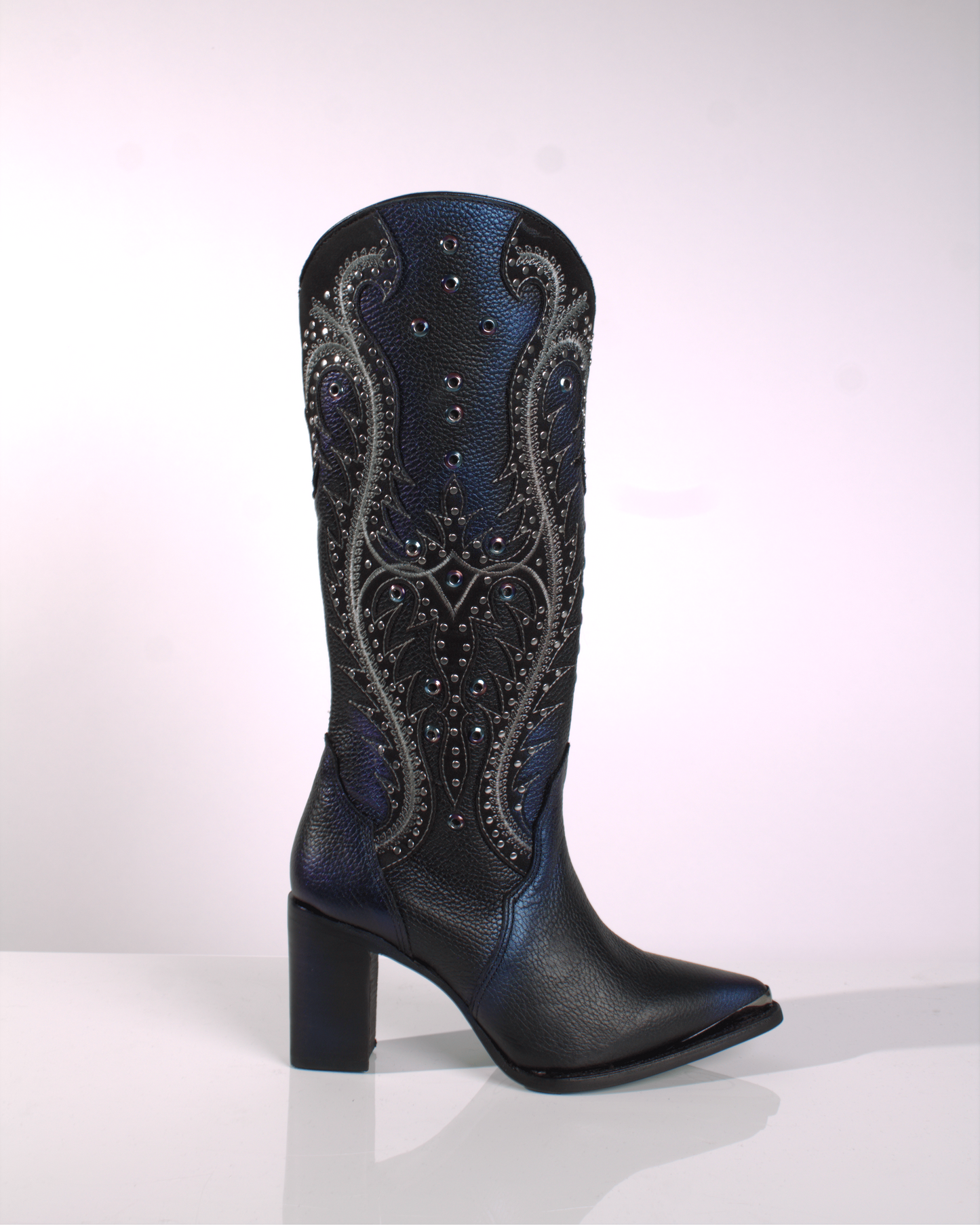 Cuadra Women's Tall Western Blued Leather Boot