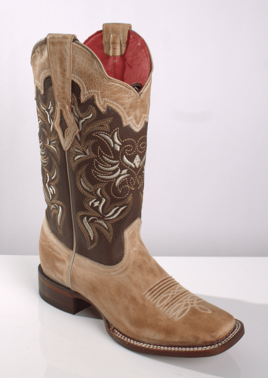 Women's Vintage Wide Square Toe Boots - Los Altos