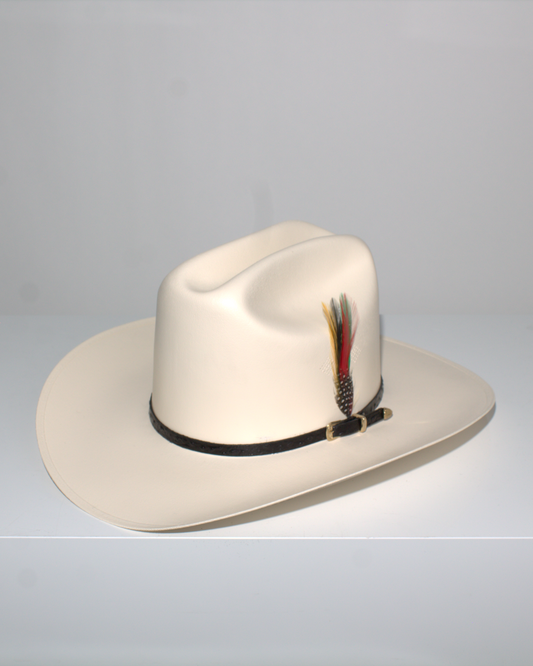 Beige Sinaloa 1000X Straw Hat - White Diamonds