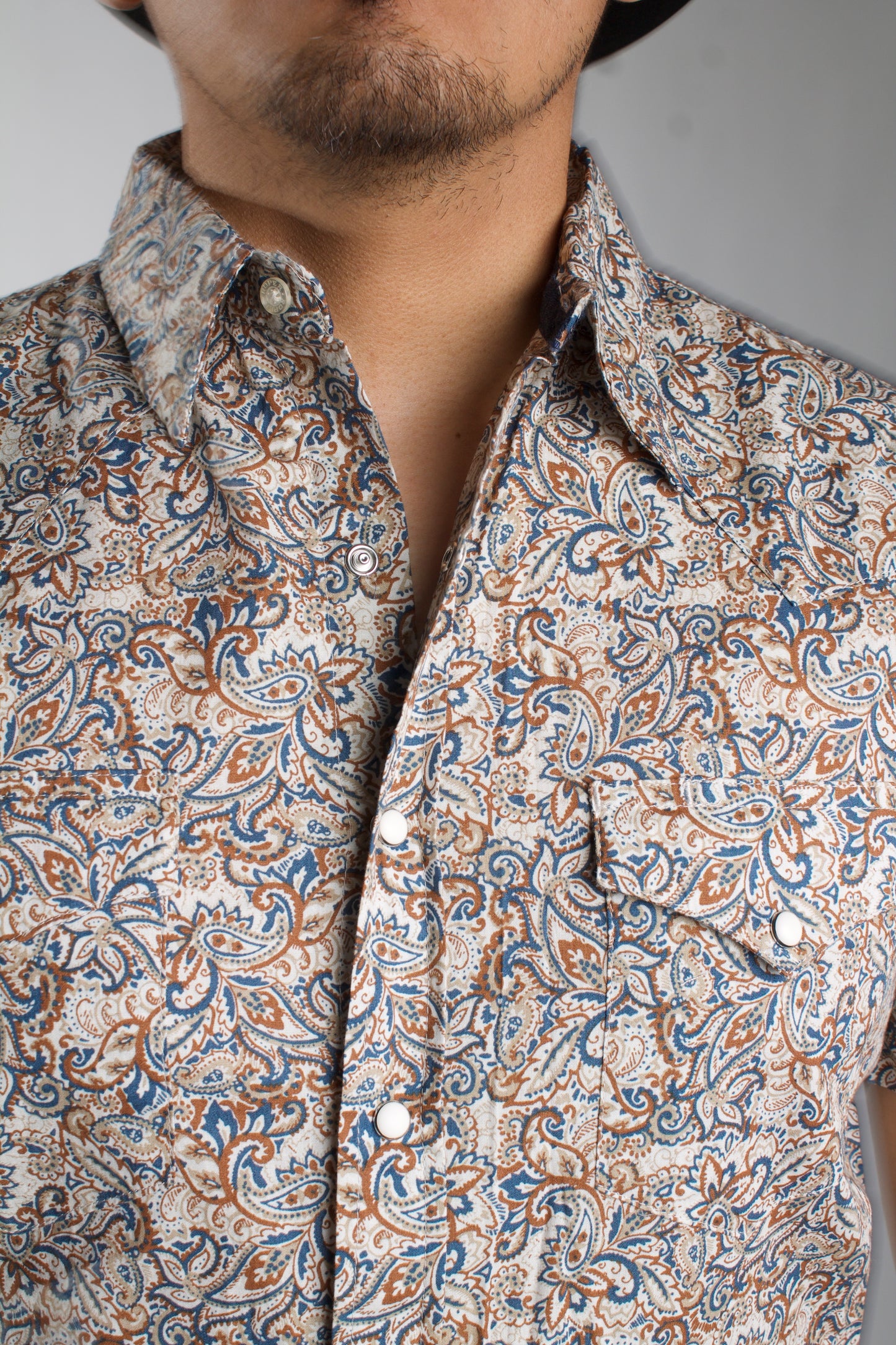 Men's Allover Print Snap Short Sleeve Shirt - Roper