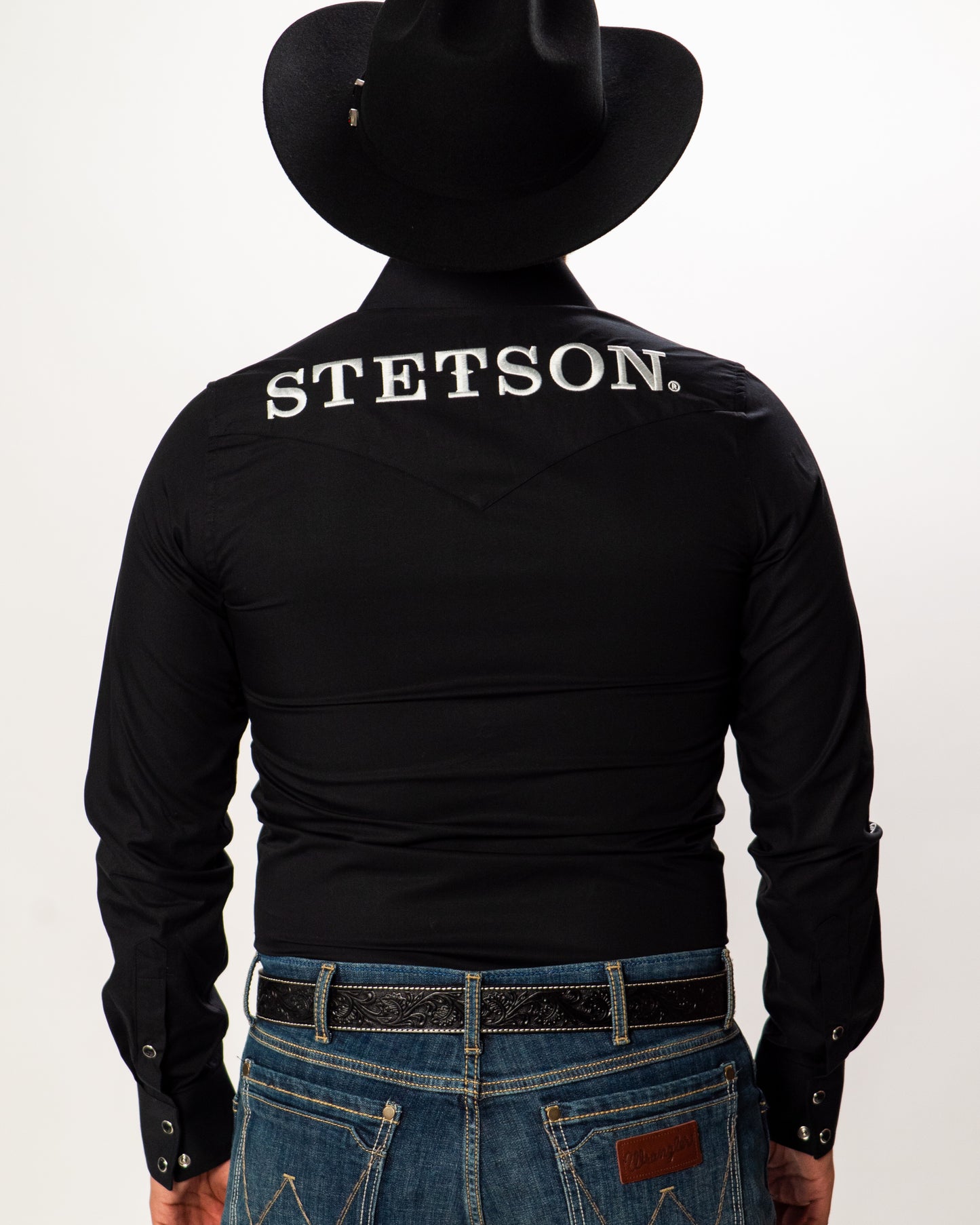 Stetson Men's Logo Western Long Sleeve Shirt – Modern Fit
