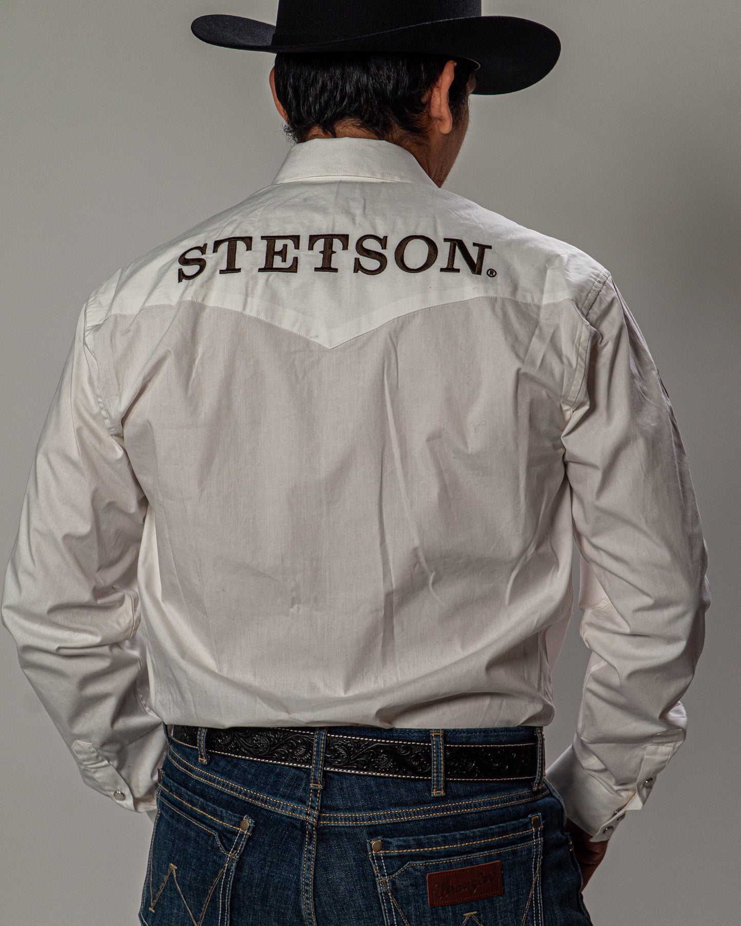 Stetson Men's Logo Western Long Sleeve Shirt – Modern Fit