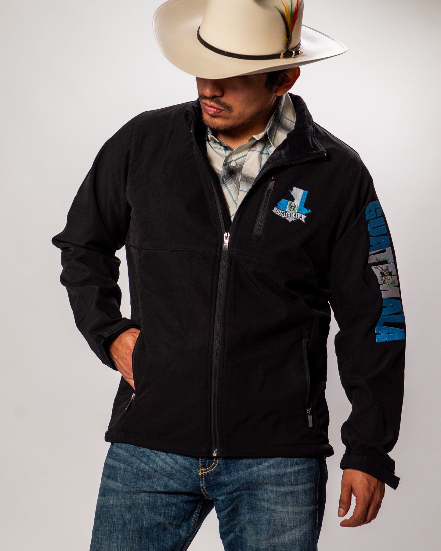 American West Men's Guatemala Flag Team Softshell Jacket