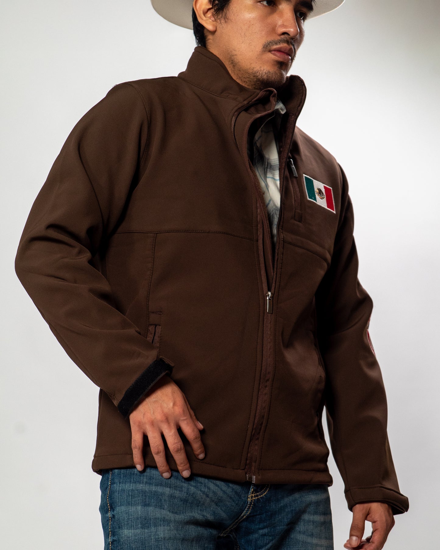 American West Men's Mexico Flag Team Softshell Jacket