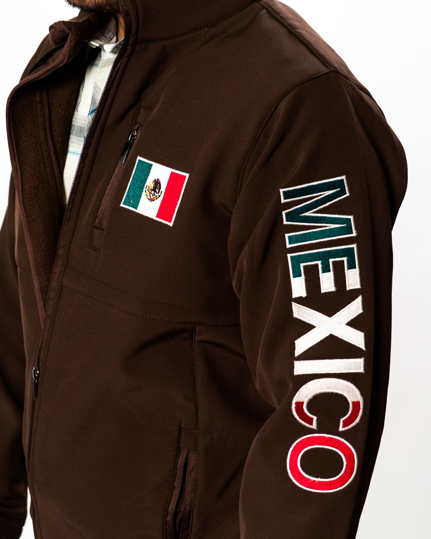 American West Men's Mexico Flag Team Softshell Jacket