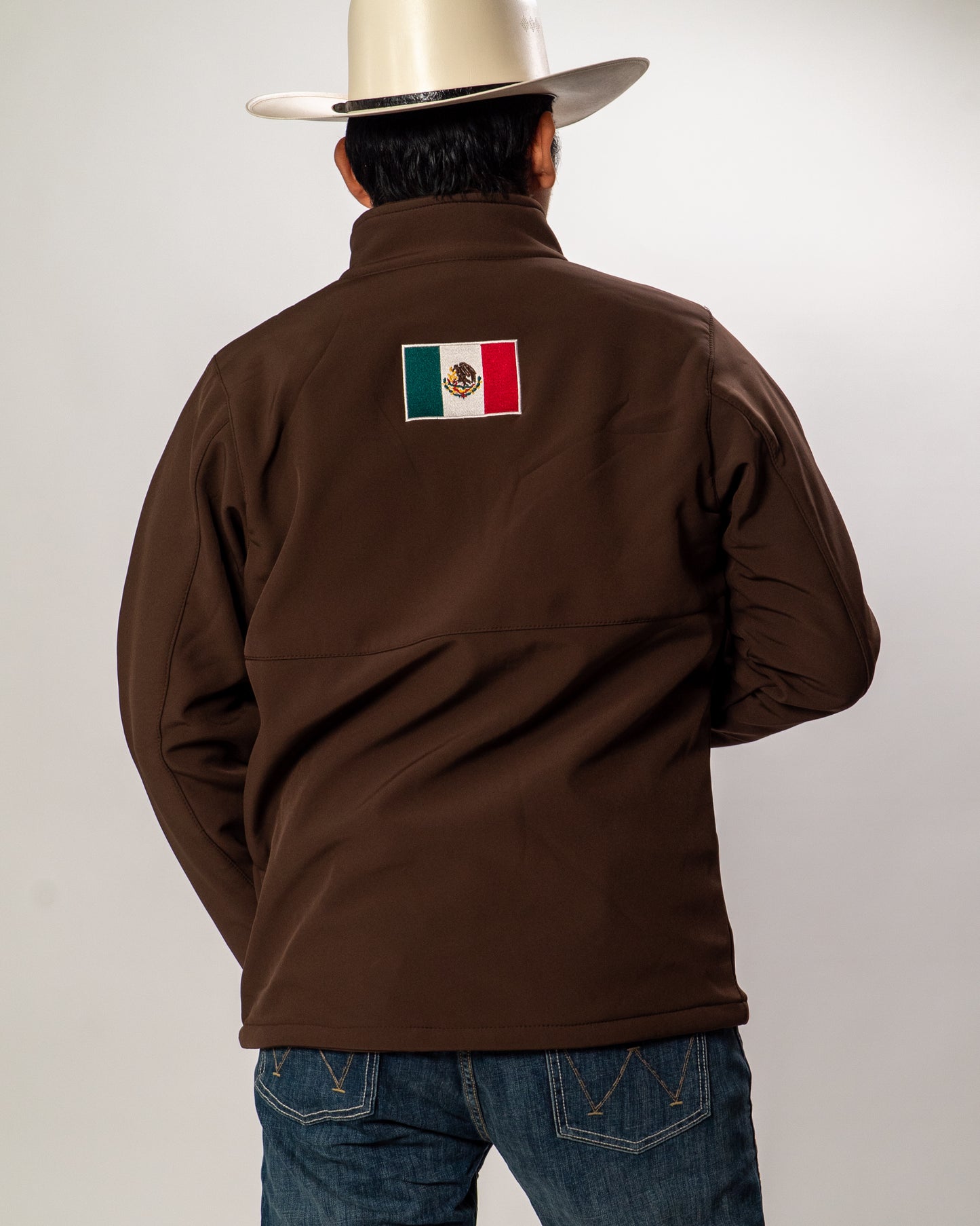 American West Men's Mexico Flag Team Softshell Jacket