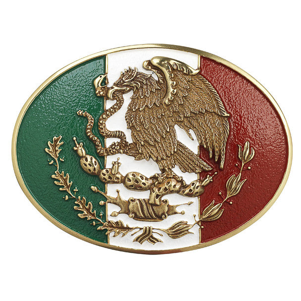 Ariat Oval Mexican Flag Buckle