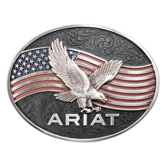 Ariat Eagle American Flag Oval Buckle