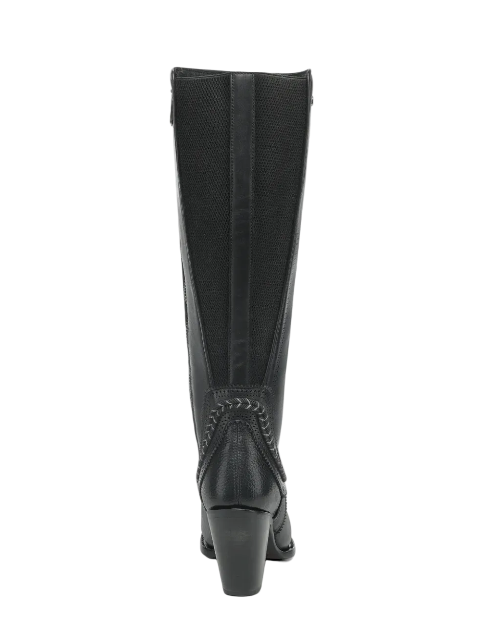 Cuadra Women's Elegant Round Toe Knee-High Boot with Elastic Back Panel