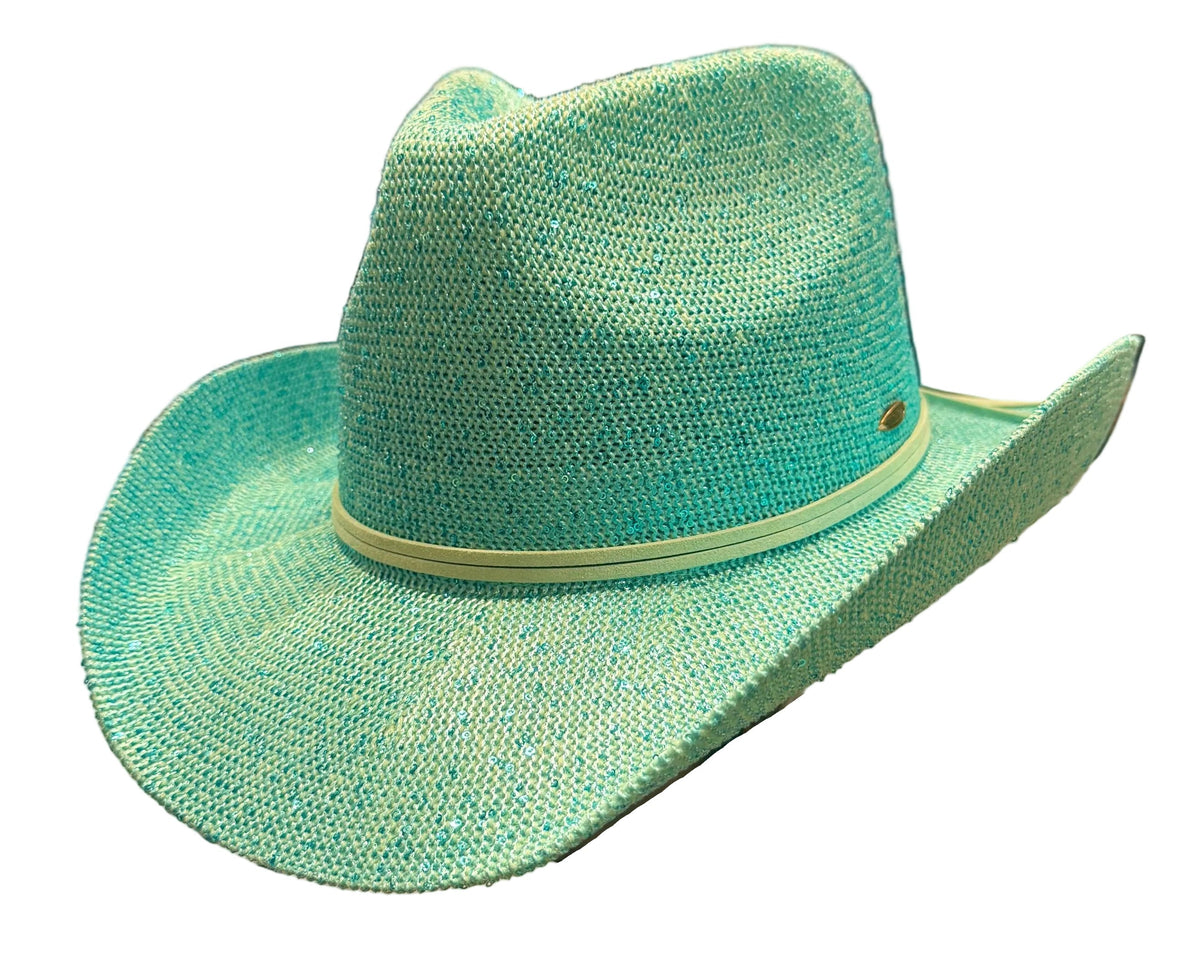 Women’s Western Chic Hat with Suede Trim