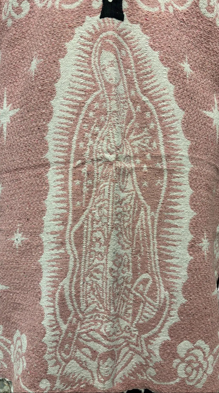 Traditional Hooded Poncho for Adults - Lady of Guadalupe Design