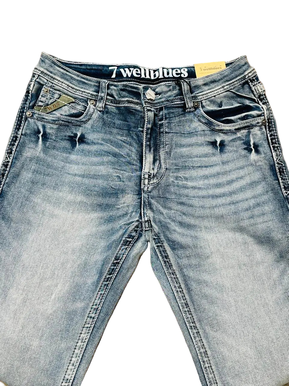 7WellBlues for Men - Straight Light Blue Jeans